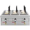 KLOOLIVE Fornello per pasta professionale Gastro, 6 cesti in acciaio inox, 2,5 kw, fornello per pasta elettrica, 30 - 110 ℃, per ristoranti, carrelli di cibo e snack bar