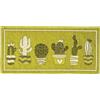Floori Tappeto Cucina Cactus Ciniglia con Antiscivolo Moderno Passatoia Cucina Ingresso Piante Grasse Colori Moderni Arredo Salotto Camera Made in Italy (Verde Mela, 57x190)