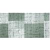 Floori Tappeto Moderno Mondrian Design Geometrico Astratto, Antiscivolo, Morbido e Lavabile - per Soggiorno, Camera da Letto, Ufficio - Varie Misur (Verde Cenere, 65x175 cm)