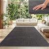 TT Home Tappeto Salotto Pelo Corto Monocolore Design Moderno Lavabile, Colore:Antracite, Dimensione:300x400 cm