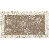Floori Tappeto Arredo Ninfea Fiori Colori Moderni Arredo Salotto Camera Passatoia Cucina Con Antiscivolo Made in Italy (Fango, 140x200 cm)