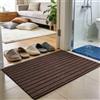 JIAFANG Tappeto Ingresso Casa 40 x 108 cm Resistente Sporco, Antiscivolo e Essorbente Interno Ed Zerbino da Esterno Interno Esterno per Porta Casa e Corridoio, marrone