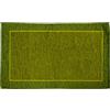 Floori Tappeto Tinta Unita Minimal Roma Colori Neutri Moderno Arredo Salotto Camera Passatoia Cucina Con Antiscivolo Made in Italy (Verde Giungla, 80x150 cm)