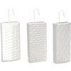 COSE DA CASA Evaporatori Umidificatori Deumidificatori per Termosifoni radiatori Stufe 3pezzi in Coccio Bianco decorati Con Ganci in Metallo Accessori Riscaldamento Ambiente Confortevole