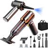 DiliDala Aspirabriciole Senza Fili, 25000PA Aspirapolvere Auto, Aspirazione a 3 Velocità 220000 U/min Aspiratore e Soffiatore con Motore Brushless per Casa/Auto/Peli di Animali Aomestici