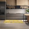 Floori Tappeto Cucina Cementine con Antiscivolo Arredo Classico Moderno Passatoia Cucina Ingresso Colori Moderni Arredo Salotto Camera Made in Italy (Senape, 57x140 cm)