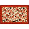 Floori Tappeto Cucina Sassolini Graniglia Morbida Ciniglia con Antiscivolo Moderno Passatoia Cucina Ingresso Colori Moderni Made in Italy (Ruggine, 57x240 cm)