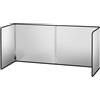 Qacpahucy Paraschizzi Cucina Antiaderente Pieghevole - Pannello Paraschizzi a Parete e Portatile per Olio, Protezione Schizzi per Padella e Cucine a Gas, Acciaio Inox