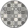 Panorama Tappeto Vinile Rotondo Cucina Bagno - Varie Dimensioni - (Idraulico Grigio 3 150x150 cm)