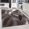 SIMPEX Tappeto 240x340 cm Marrone Pelo Corto Design Onde Astratte Grande per Soggiorno Camera Cucina Sala da Pranzo Morbido