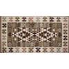 Floori Tappeto Kilim Arredo Classico Moderno Orientale Geometrico Colori Moderni Arredo Salotto Camera Passatoia Cucina Con Antiscivolo Made in Italy (Fango, 115x175 cm)