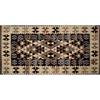 Floori Tappeto Kilim Arredo Classico Moderno Orientale Geometrico Colori Moderni Arredo Salotto Camera Passatoia Cucina Con Antiscivolo Made in Italy (Marrone, 160x240 cm)