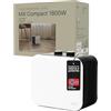 Mill Termoventilatore Portatile Compact 1800W, Stufa Elettrica in Ceramica PTC per 5-30 m², MEC, Riscaldamento Rapido, Silenzioso, Bianco, Design Norvegese