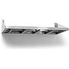 Forgast Portaspezie, Acciaio inox, Formato GN 1/6, Dimensioni 80x30 cm, Mensola Portaspezie in Metallo per le Spezie, Come Organizzatore del Mobile di Stoccaggio Della Cucina