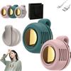 Gienslru Mini ventilatore elettrico senza pale portatile silenzioso, ventilatore senza pale portatile silenzioso a 3 velocità con clip, ventilatori con clip da cintura, ventilatori di raffreddamento