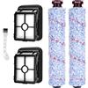 Toivize Accessori per Bissell CrossWave, Ricambi Bissell con 2 rulli di spazzola, 2 filtri di ricambio e 1 spazzola di pulizia, rullo per aspirapolvere Bissell CrossWave 17132 2225N 2582N 25821 2519