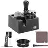 IKAPE 51MM Black Espresso Tool Set 8 IN 1, Caffè Tamper, Distributore, Imbuto magnetico, Schermo a disco, Stazione Tamper, Strumento di distribuzione agitatore, Asciugamano di pulizia e spazzola