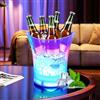 Tutamaz Secchiello per ghiaccio a LED, 5 l, multicolore LED, per il raffreddamento di champagne, vino, bevande, birra, per feste, bar e club