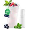 Inoverse 200 bicchieri di plastica, 0,3 l, in plastica, per feste, per feste, in plastica, per feste, per birra, per acqua, colore bianco