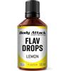 Body Attack Flav Drops®, Lemon, Aromatropfen für Lebensmittel, zuckerfreie Flavour Drops ohne Kalorien, vegan & Qualität Made in Germany (50ml)