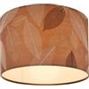 Briloner Lampada a soffitto con decoro a foglie, attacco E27, max. 10 W, plafoniera, boho, estetica, 35 x 28 cm (LxA), color caffè