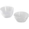 Homéa, Set di 6 ciotole in plastica riutilizzabili, 175 ml, trasparente