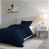 Italian Bed Linen Set Copripiumino Microfibra Fashion, Lavorato in Italia - Parure Copri Piumino - Sacco Piumone 150x200 cm con Patella e federa Cuscino, Singolo, Stars