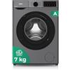 Svan Lavatrice 7 Kg Carico frontale Inox SL7201AIDVX. 1600 W, 1200 giri/min, motore inverter, 11 programmi, funzione stop&go, tamburo diamante, classe di efficienza energetica A