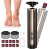 VaeZep Pedicure Elettrico Professionale 2 in 1 - Rimuovi Calli Piedi con Display LCD, 9 Velocità Regolabili, Raspa Piedi Elettrica per Pelle Dura, Screpolata e Morta, Kit Completo Cura Piedi USB-C