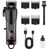 Anluomania Tagliacapelli Professionale, Macchinetta per Capelli Elettrica, Tagliacapelli Uomo Senza Fili, Trimmer capelli, Taglia capelli uomo, con 4 Pettini Guida, Ricaricabile USB, Display LED