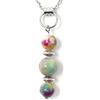 Handmade Collana da donna in acciaio inox con pendente in pietre naturali dallo stile raffinato e senza tempo