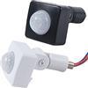 N+B Szaerfa 160 gradi AC 85-265V10MM PIR sensore di movimento a infrarossi interruttore a parete LED luce esterna (Bianco)