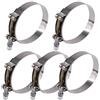 Glarks 5 fascette stringitubo a T in acciaio inox da 86-94 mm per tubo flessibile di aspirazione turbo, morsetti per intercooler