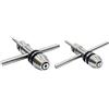 ADI Set di 2 giramaschi Pilotati capacità mandrino da 1/40,6 cm a 1/10,2 cm e 1/10,2 cm -1/5,1 cm
