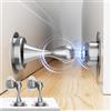 Corohero Fermaporta magnetico 2 pezzi, fermaporta in acciaio inox per la parte inferiore della porta, a parete e a pavimento, senza foratura, porta con nastri adesivi 3M | Forare con viti, argento