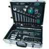 Mannesmann M29077 Valigetta trolley porta attrezzi in alluminio, con attrezzi, 159 pz.