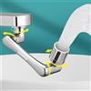 Spurtar Lavandino Bagno Prolunga Rubinetto Bagno Multifunzione Accessori Lavello Cucina Filtro Acqua Rubinetto Aeratore con Filtri Lavabo Adattatore, Argento Cromo,2 pezzi,1 modalità