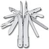 Victorinox Coltellino Svizzero Swiss Tool Spirit MX, 24 Funzioni, Multi-strumento con Pinza, Cacciavite, Apriscatole, Fodero da Cintura in Nylon, Argento