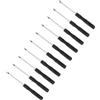 CoCud Cacciavite a Taglio Piccolo, Dimensioni 2mm Lunghezza 80mm, Cacciavite Piatto in Acciaio S2 con Manico Antiscivolo per Occhiali Orologi Elettronica Computer, 10pz