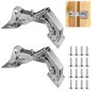 Corpower 2 Pezzi Cerniere con Chiusura Ammortizzata, Angolo D'apertura 170, Cerniera per Ante Cucina, per Porte Mobili, Cucina, Armadi, con 16 Viti