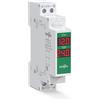 TONGOU Voltmetro Barra Din DC 11-310V, Guida DIN Digitale Voltmetro 2 Visualizzazioni Rosse, Digitale Contatore Misuratore di Tensione LCD per Auto Moto Sistema Solare