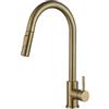 HUDOR RUBINETTO CUCINA IN OTTONE DORATO SPAZZOLA COLLEZIONE SCAMANDRO