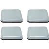 cyclingcolors 4x Piedini per mobili autoadesivo in Teflon quadrati scivoli per mobili professionali PTFE, 30 x 30 mm