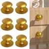VIDSTW 6 Pezzi Pomelli per Cassetti Autoadesivo Pomelli per Mobili Acciaio Inossidabile Maniglia Adesiva Impermeabile Non necessita di Foratura Armadi Cassetti Mobili Contenitori (Oro)