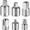 Flintronic Adattatore per bussola/riduttore, 1/2 Drive Twist Nut Remover, Set di adattatori 1/4, 3/8, 1/2 per dadi, trapani, chiavi, cricchetti