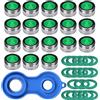 Gebildet 18pcs Rompigetto Aeratore Rubinetto M24 Filtro Rubinetto da Cucina + Chiave Rompigetto per Rubinetti, Risparmio Idrico