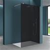 Mai & Mai Box Doccia Walk-In 140x200cm, Parete Doccia in Vetro 10mm Braccio di Sostegno 70-120cm Vetro di Sicurezza ESG con Rivestimento Nano BRAM3 Bremen02VG