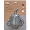 Interbaby Bicchiere antigoccia in silicone grigio per bambini