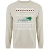 Unibly Merry Porschemas Porsche | Ugly Christmas Maglione Maglione natalizio, pietra naturale, M