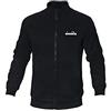 Diadora Felpa Giacca Uomo Full Zip 2 Colori Art.449 (Black - L)
